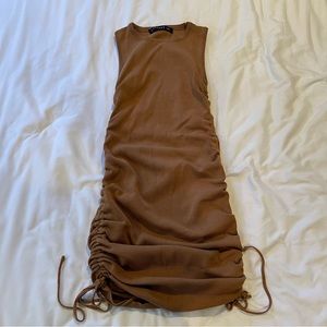 Military Minds Mini Dress Camel Princess Polly